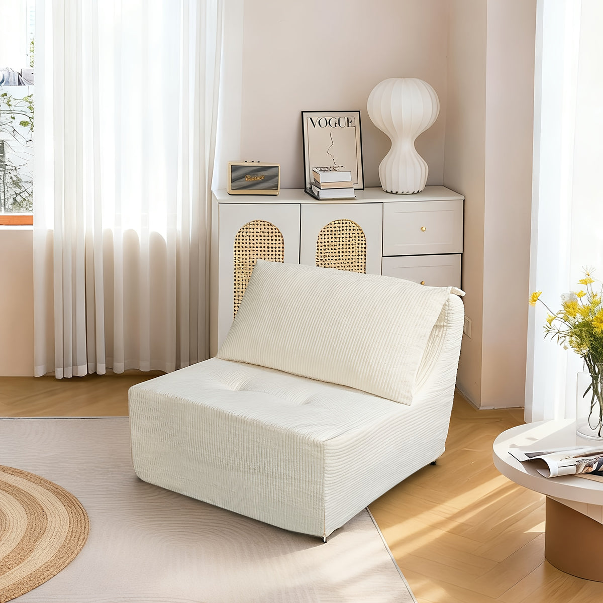 Corner Sofa in Soft Ribbed Fabric for Contemporary Living Rooms — From Single Seating to Reclining Designs