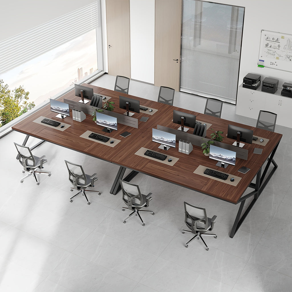 [Extra Long Computer Desk] 70 Inch Extra Long Computer Desk, Industrial Metal Wood Home Office Desk, Large PC Laptop Table For 2 Person Executive Writing Work Study Gaming, Bedroom Living Room Dual Monitor Desk, Dark Gray
