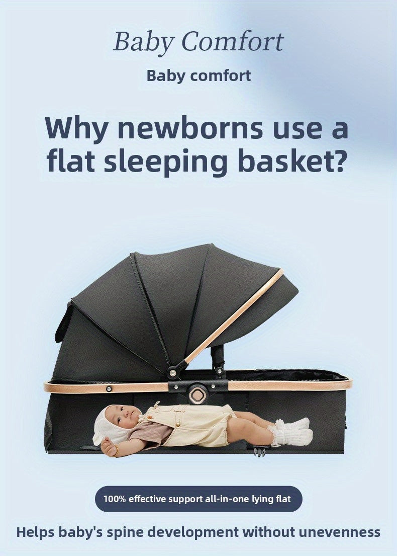 Lightweight Travel Baby Stroller - Quick Folding Design, Adjustable Backrest, Durable Fabric, Compact And Easy to Transport.
