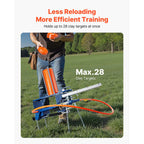 Clay Target Thrower VEVOR Automatic Pigeon Launcher, 28 or 50-Clay Capacity for 45-Yard Training