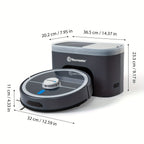 Vacmaster 3-in-1 Robot Vacuum Cleaner Pet Companion and Mop Combo with Self-Empty Station for 45 Days, LiDAR Navigation, 3000Pa Strong Suction, Multi-Floor Mapping for Homes with Pets, Carpet & Hard Floors