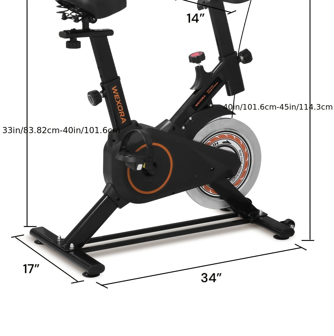 1pc Heavy-Duty Magnetic Bike for Home Gym - Adjustable Magnetic & Belt Drive System, Quiet Indoor Cycling Bike with Magnetic Brakes, Suitable for Home Gyms, Rehabilitation Training, for Home Fitness Equipment, Christmas Gifts