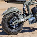 Gas Mini Chopper Bike, DB003 Model 40CC4-Stroke Dirt Bike with Big Headlight, Rear Shock Absorber, Metal Frame, Disc Brakes, Max Load 165Lbs, Up to 20Mph, Product name: gas mini dirt bike, chopper bike