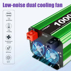 Pure Sine Wave Inverter 10000 Watt (Peak) Vehicle Power Inverter, Converts 12 Vdc to 110 Vdc to 120 Vdc, with LCD Display, Remote Control and Troubleshooting, 4 US Sockets for Car Onboard Chargers, for Home Solar Systems, RV's, and Vans, without Batteries