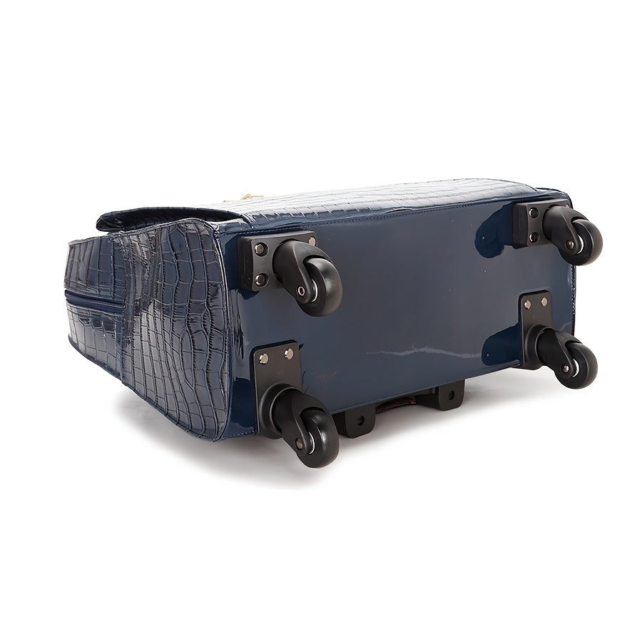 Bright Sided Suitcase with Wheels That Can Be Pushed And Carried By Hand, Large Capacity Travel Suitcase with Zipper, Square Bag Function Bag with Wheeled Travel Suitcase