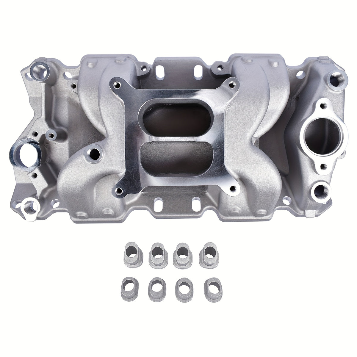 NEWZQ Dual Plane Air Gap Intake Manifold for Chevy for Small Block V8 4. 101.44oz 4. 1.06gal 4. 1.59gal 52026 7501