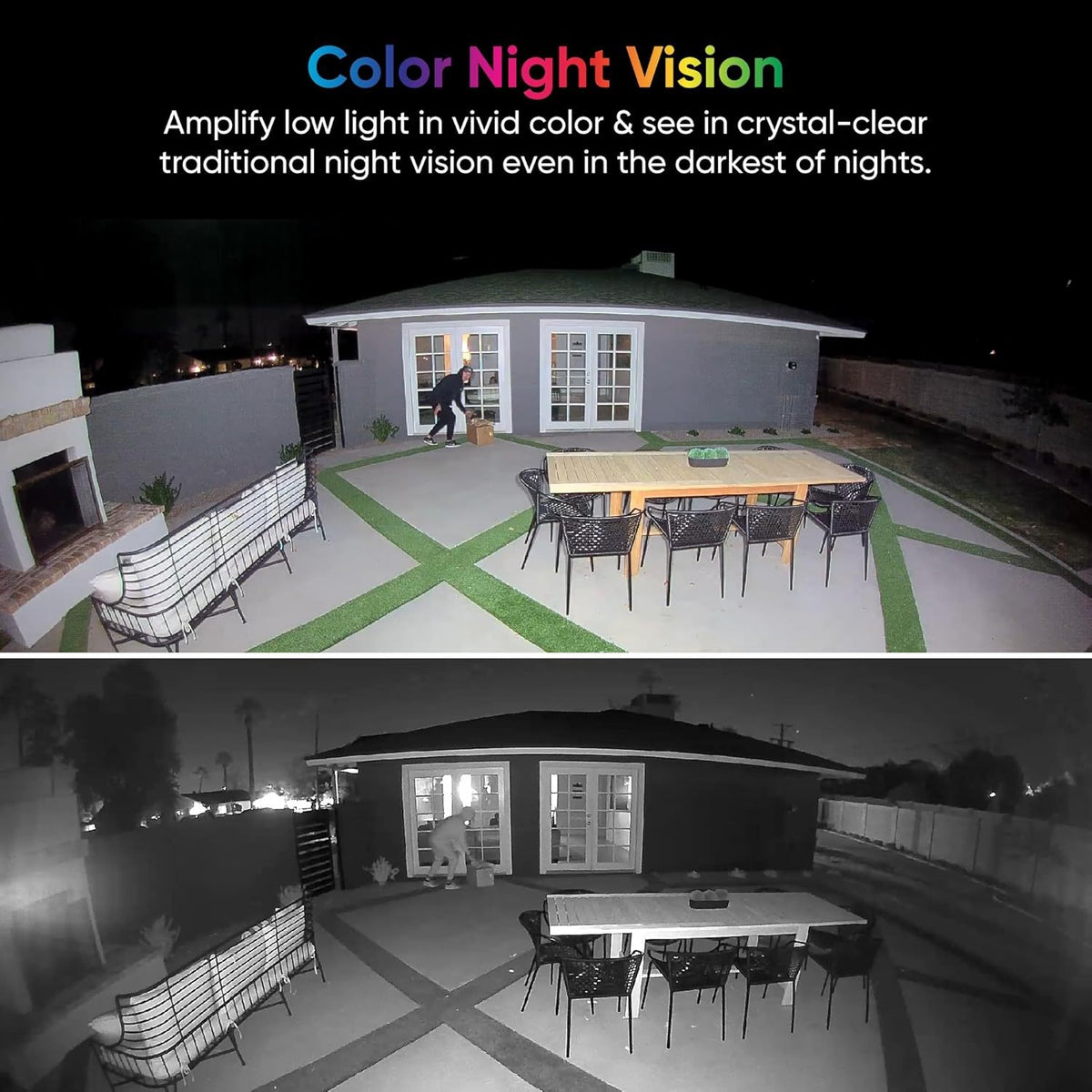 WYZE Floodlight Camera v2, 2800-Lumen LEDs, 2K HD Outdoor Security Camera, 160° Wide View, Motion Activated Light, 105dB Siren, Color Night Vision, Compatible with Alexa & Google Assistant, Wired, White