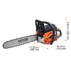 VEVOR 58CC 20" Gasoline Chainsaw Gas Powered Wood Cutting Engine Gas Chain Saw