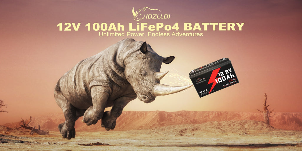 LiFePO4 Lithium Battery | 12V 100Ah/100Ah * 2, 100A BMS, 1280Wh Power Output, Suitable for RV, Solar Energy, Off Grid Systems, And Home Energy Storage