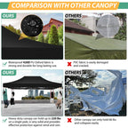 Hoteel 10x15 Heavy Duty Pop Up Canopy Tent with 4 Sidewalls, Commercial Gazebo Party Tent with Mosquito Netting Wall Easy Up Outdoor Instant Screen Tent for Backyard, Beach, Patio, Garden
