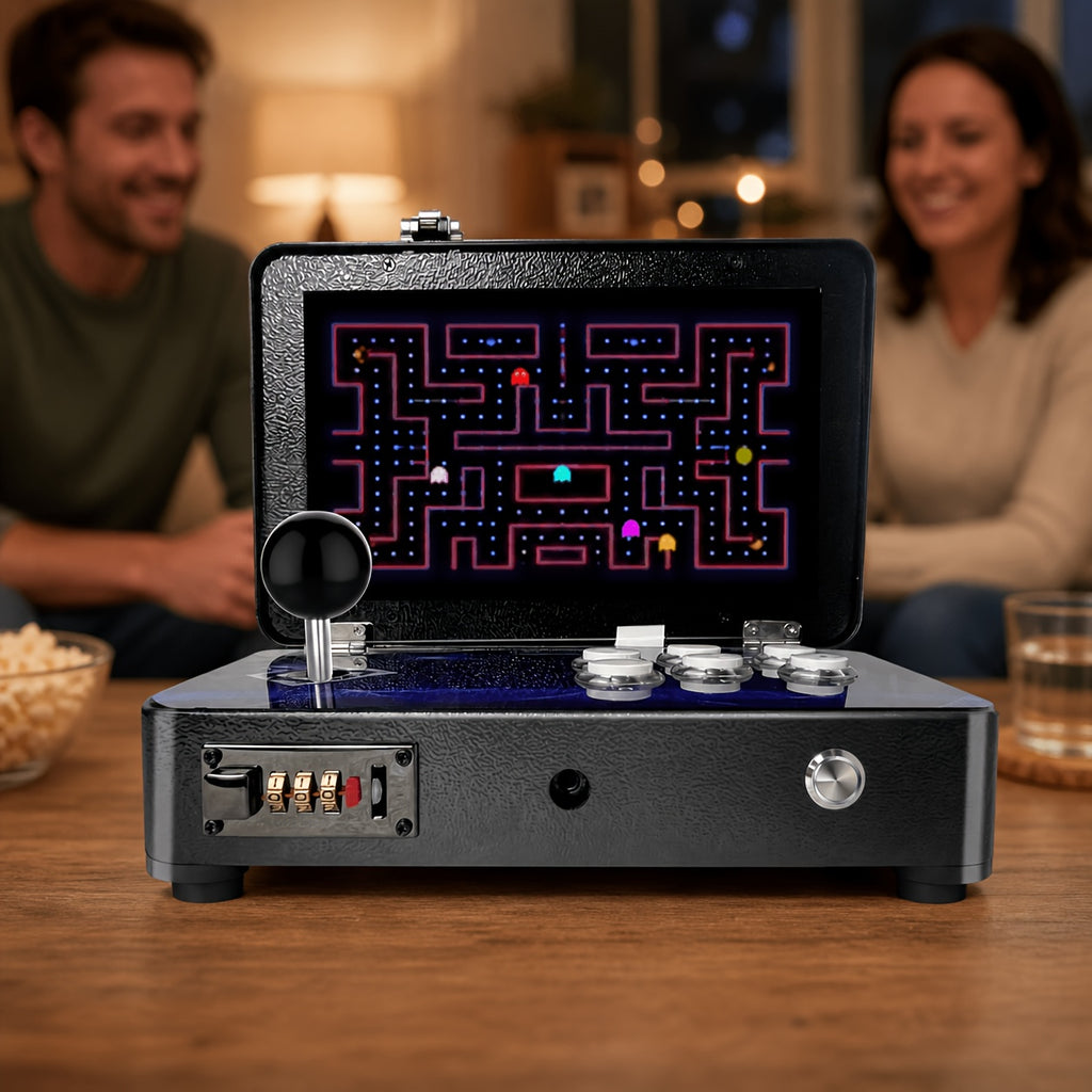 WYGaming Portable Countertop Arcade Game Machine, 10 Inch Screen Retro Video Game Machine, with Search/Hide/Save/Load/Pause Function