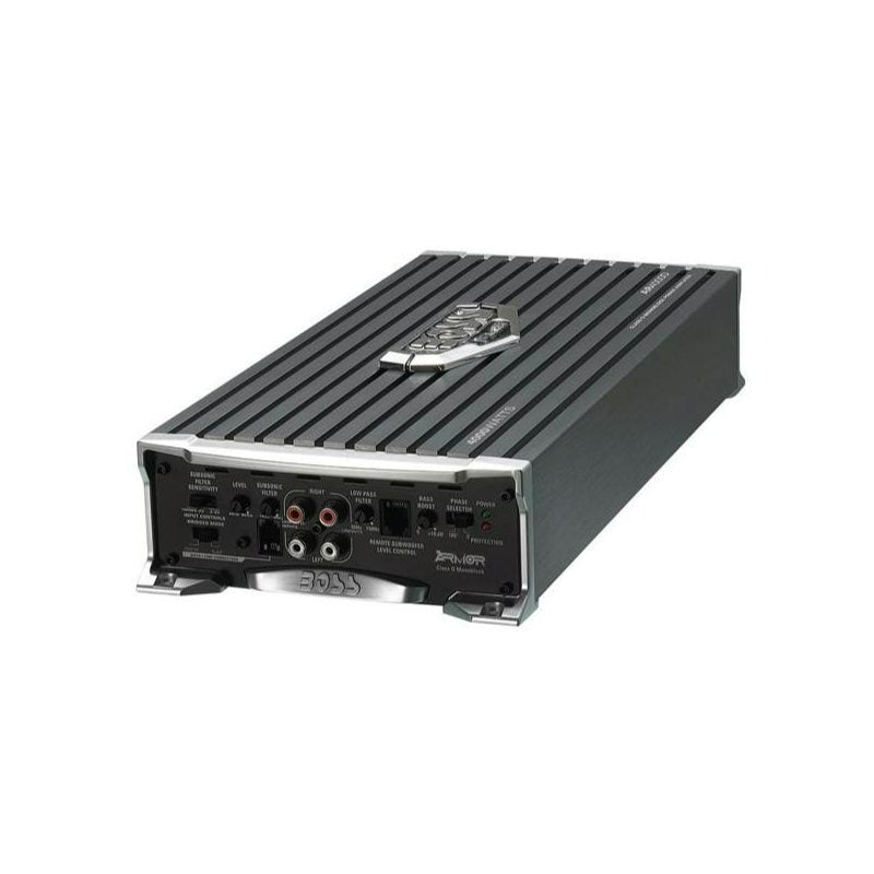Boss Audio Systems AR4000D Armor 4000 Watt Monoblock Class D 1-Ohm Stable Car Audio Amplifier Amp with Mosfet Power Supply and Remote Control