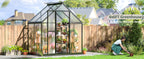 Walk-In Greenhouse for Outdoor Gardening — VIWAT 6 x 11 FT Polycarbonate Design with Adjustable Ventilation