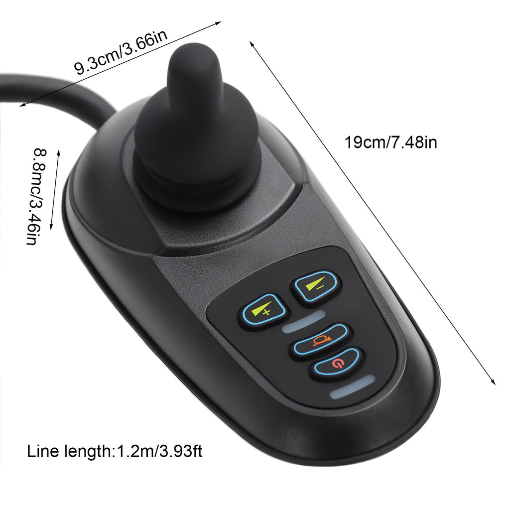 ML2P Wheelchair Joystick Controller, Smooth Start/Stop Operation, All-Round Control, Suitable for Wheelchairs And Various Mobile Devices, Console Under The Seat