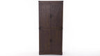 Farmhouse Tall Storage Cabinet with 4 Doors & Adjustable Shelves, 71in Pantry Cabinet for Kitchen, Living Room, Dining Room, Bathroom, Rustic Wood Storage Cabinet