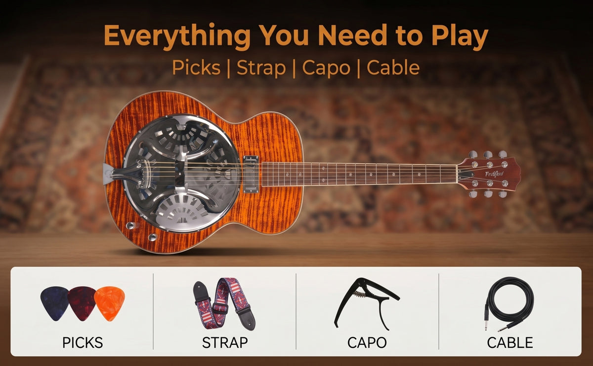 [Beginner Guitar Kit] Acoustic Electric Guitar 40 Inch Full Size Steel String, Beginner Acoustic Guitar Kit With Strap Capo Picks Cable, With Pickup Volume Tone Knobs, Country Bluegrass Folk Blues Fingerpicking Right Handed, Beginner Guitar For Adults