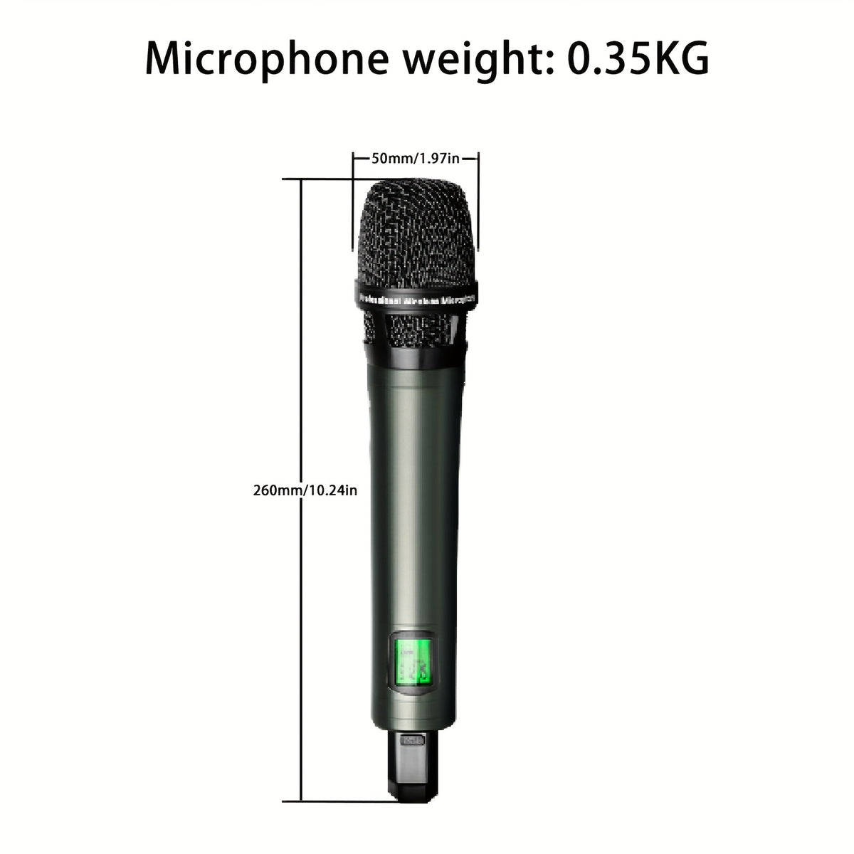 4-Pack All-Metal UHF Wireless Microphones - 4-Channel System For Karaoke, Church, Stage | Professional Grade