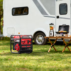 4500w 4-Stroke Portable Generator, CO Alarm, Lightweight & Quiet Gas Generator w/ 12V & USB Ports - Charge Phones, RV, Power Tools, Camping