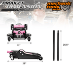 4 Ton Low Profile Hydraulic Trolley Service/Floor Jack, (8000 lbs) Capacity, Lifting Range 4.5"-20"