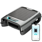Robotic Pool Skimmer AIPER Surfer S2 for Continuous Surface Cleaning with Solar and USB Charging