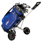 PGM Golf Cart Bag With 14 Way Organizer Divider Top, Premium Cart Bag With Handles And Rain Cover For Men/Blue