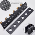 Thermostatic Shower System Set, Featuring a 14X20 Inch LED High-Pressure Rainfall Shower Head, a Luxurious Bathroom Combo with a Handheld Sprayer And Six Massage Body Jets, Including Rough-In Valve Body And Trim, Bathroom Additions in Matte Black