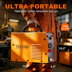 FEIFANKE 50A Plasma Cutter, 110V/220V, Non-Touch Pilot Arc, Non-High Frequency Blow-Back Start, 20mm Max Cut, Air Sensor, Digital Display, PT/2T/4T, Overheat Protection for Automotive Repair, Metal Fabrication, DIY