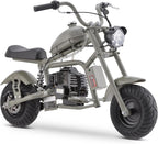 Gas Mini Chopper Bike, DB003 Model 40CC4-Stroke Dirt Bike with Big Headlight, Rear Shock Absorber, Metal Frame, Disc Brakes, Max Load 165Lbs, Up to 20Mph, Product name: gas mini dirt bike, chopper bike