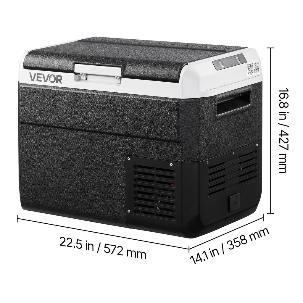 VEVOR 12 Volt Car Refrigerator Portable Freezer 31.7QT Electric Cooler for Camping 25L/30L/40L/50L