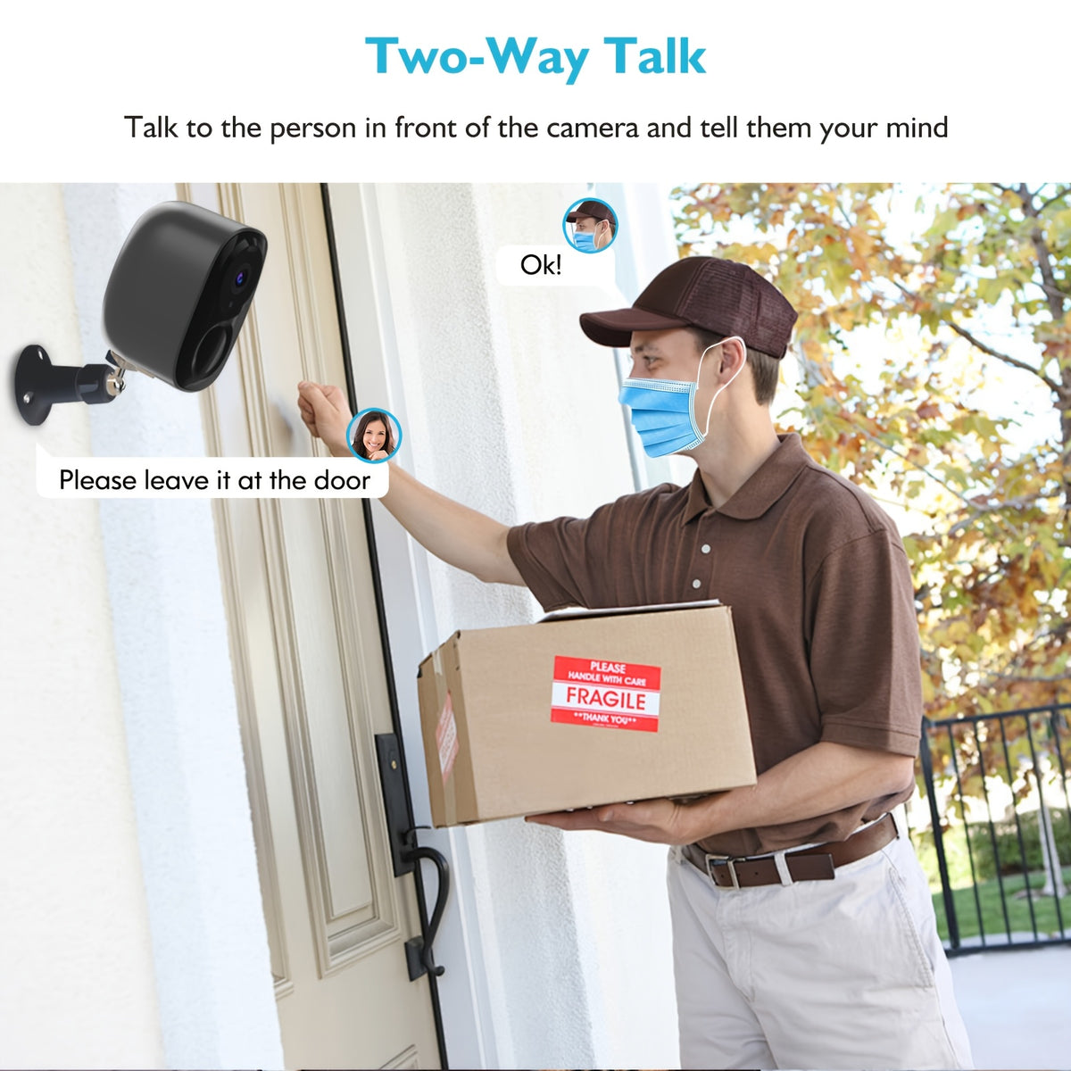 4pcs/6pcs/8pcs Black Solar Powered 4K Wireless Outdoor Security Surveillance Camera, Artificial Intelligence Motion Detection, Two-way Voice Call, Color And Infrared Night Vision,.