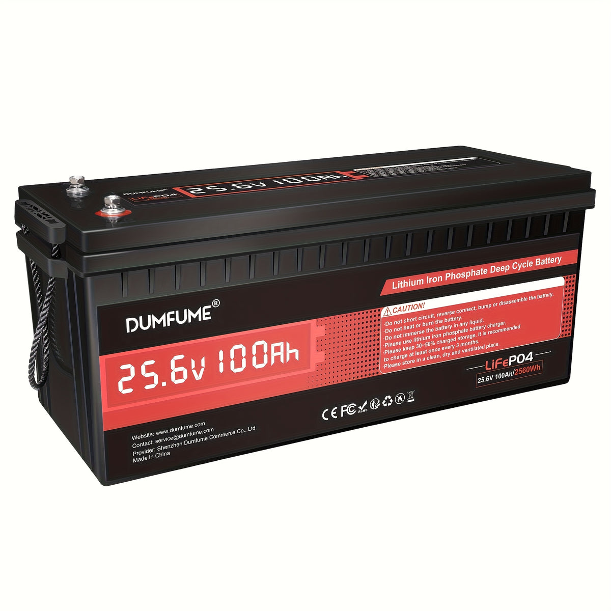 24V 100Ah/ 12V 150Ah LiFePO4 Battery with Built-in BMS, Rechargeable Lithium Battery for Off-Grid, RV, Solar, And Marine Applications