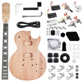 STRICH DIY Electric Guitar Kit, Mahogany Body with Maple Neck, HH Pickups Pre-Drilled & Wired, Complete Hardware Pack, Build-Your-Own in One Box