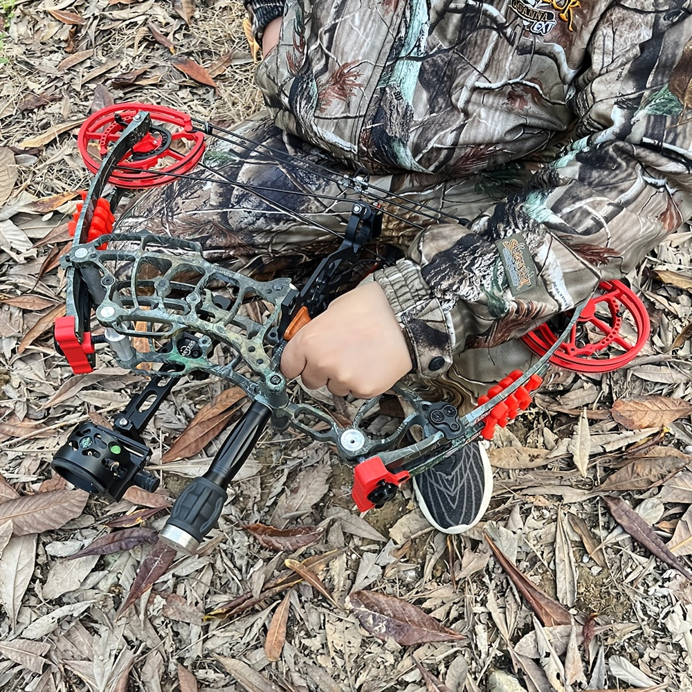 Dual Purpose Composite Bow Outdoor Archery Composite Bow Kit 30-60Lbs, Adjustable for Both Hands