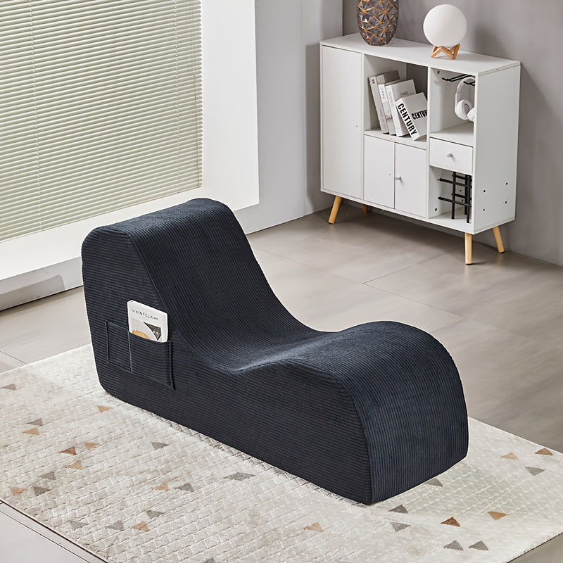Ergonomically Designed Yoga Lounger Chair for Adults, Featuring a Corduroy Cushioned Sponge And a Non-Slip Base, Suitable for Indoor And Outdoor Use in Bedrooms And Living Rooms, Complete with a Cushion Pillow