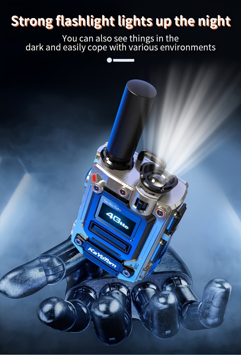 Kayotom Global Walkie-talkie with Unlimited Range 4G Two-way Radio Is Easy to Operate, Has No Monthly Fee, Long Battery Life, Is Sturdy And Durable, Dust-proof And Shock-proof, Suitable for Outdoor, Group And Remote Coordination, Has No Monthly Fee