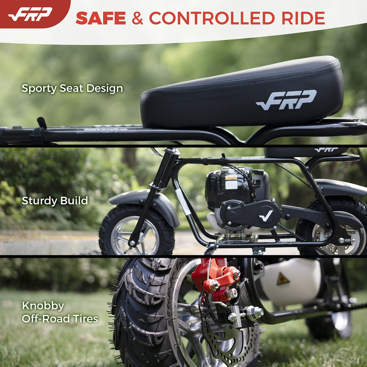 39cc 4-Stroke Gas Powered Mini Dirt Bike, No Fuel Mixing Required, Tool-Free Assembly, Heat Shield Protection, Top Speed 17 MPH, Off-Road Trail Pit Bike for Backyard Adventure, Birthday Gift Idea