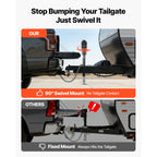 VEVOR Electric Trailer Jack, 7500 lbs Capacity, Electric Power Tongue Jack with Protective Cover & LED Light for Travel Trailer, Camper, RV, 9.84-27.84 in Lift, 12V DC with Wiring, Black