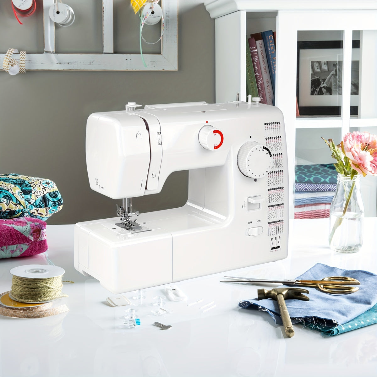 705 Multifunctional Home Sewing Machine Electric 59 Stitches Sewing Machine With Foot Pedal US