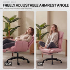Adjustable Height And Armrest Office Chair with Pocket Spring Cushion, Retractable Footrest Recliner, Swivel High Back Gaming Chair for Home Office, Gaming, Rest, Study