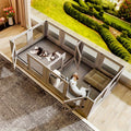 XXL 14-Panel Dog Playpen & Whelping Box with Tempered Glass, Sturdy MDF Construction, and Safety Rails - Spacious Indoor/Outdoor Pet Enclosure for Dogs and Puppies, Puppy Playpen