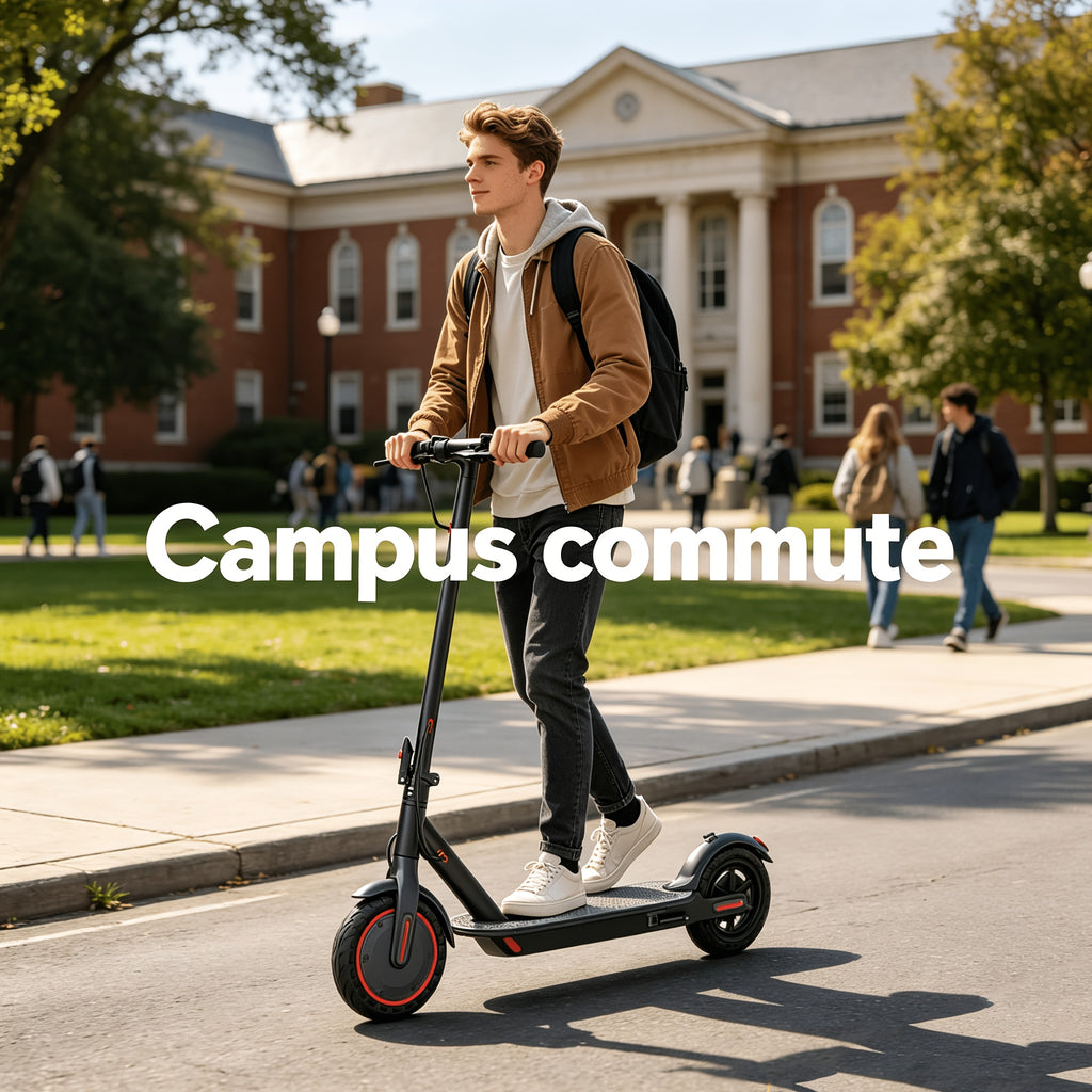 Long Distance Range, Foldable Adult Electric Scooter, 350W Motor, 8.5" Anti-Slip Solid Tires, Smart APP & LCD Dashboard, 3 Adjustable Speeds, Dual Safe Brakes, LED Headlight Taillight, Built-in Bell, Aluminum Alloy Frame, 265 LBS Max Load