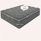 8/10/12 Inch Mattress in Twin, Full, Queen, And King Sizes - Ergonomically Designed, Medium Firm Hybrid Mattress, Offering Luxurious Comfort with Pocket Springs, Grey Quilted Cover, Bed Mattresses