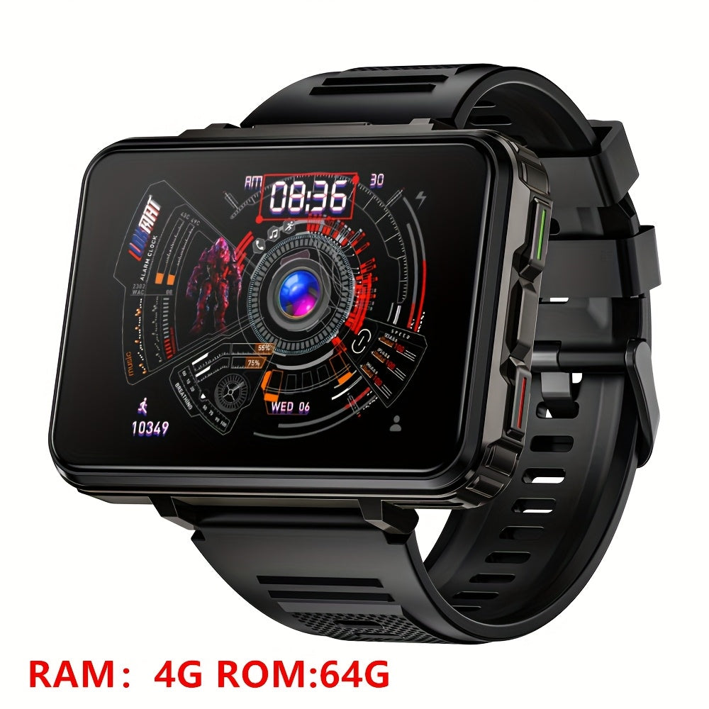 LOKMAT APPLL 5 MAX Smart Watch, 2.4" TFT Screen MTK6762 Chipset Dual Camera Smart Watch Phone Replace Strap with Flashlight