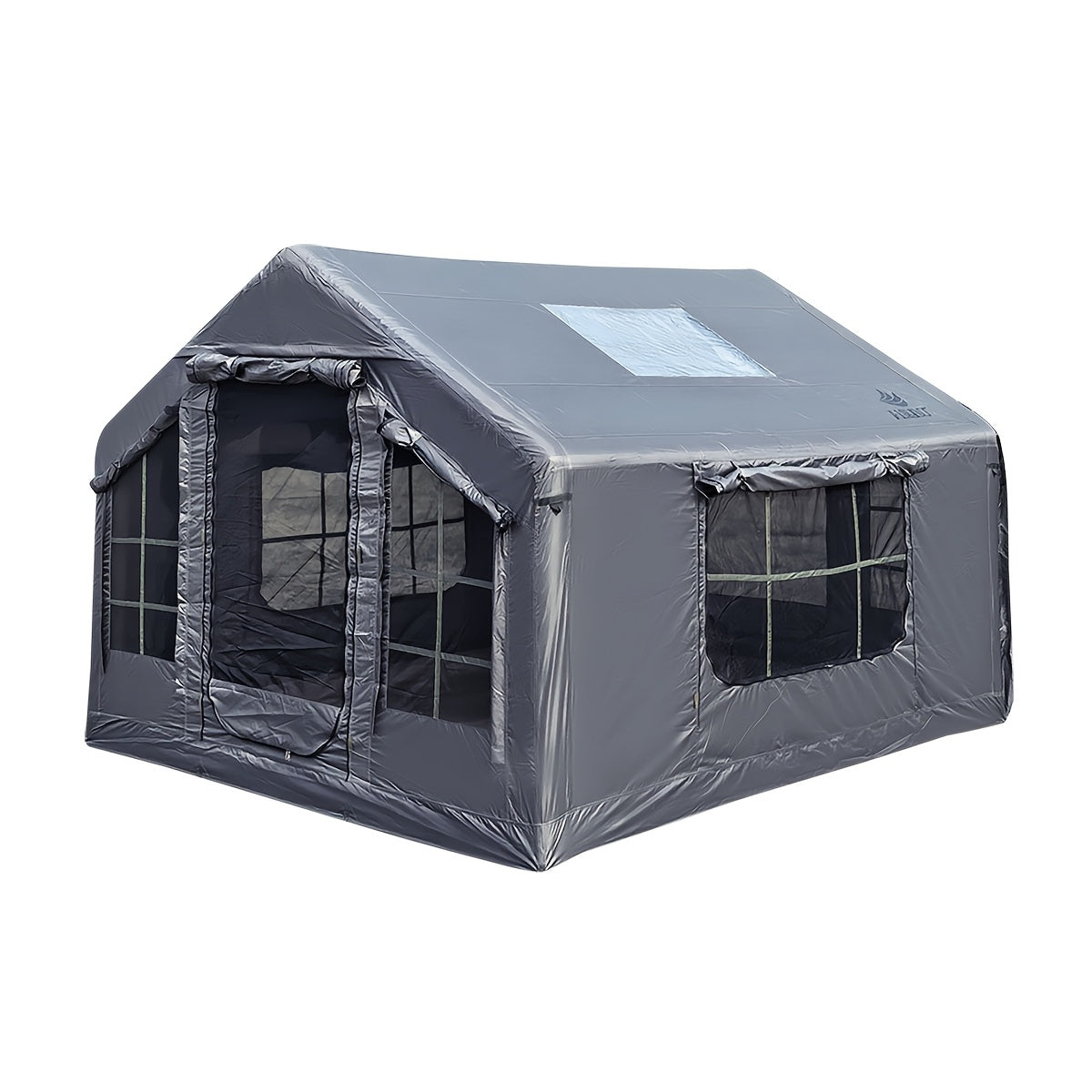 AISUNSS Inflatable Camping Tent for 4-6 Person, Easy Setup High Quality Outdoor Oxford Tents with Pump, Self-Supporting Structure Inflatable House Tent, Cabin Tent with Mesh Windows & Doors