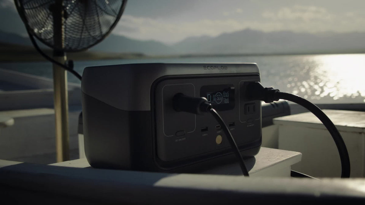 EcoFlow RIVER 2 Max 500 Portable Power Station, 499Wh LFP Battery Power Refurbished