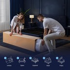 12/14-inch, Double Bed, Full Bed, Queen Bed, King Bed, Memory Foam Spring Mattress, Hybrid Mattress, Medium Firmness, Lumbar Support, Suitable For Home Bedrooms And Hotels, Boxed