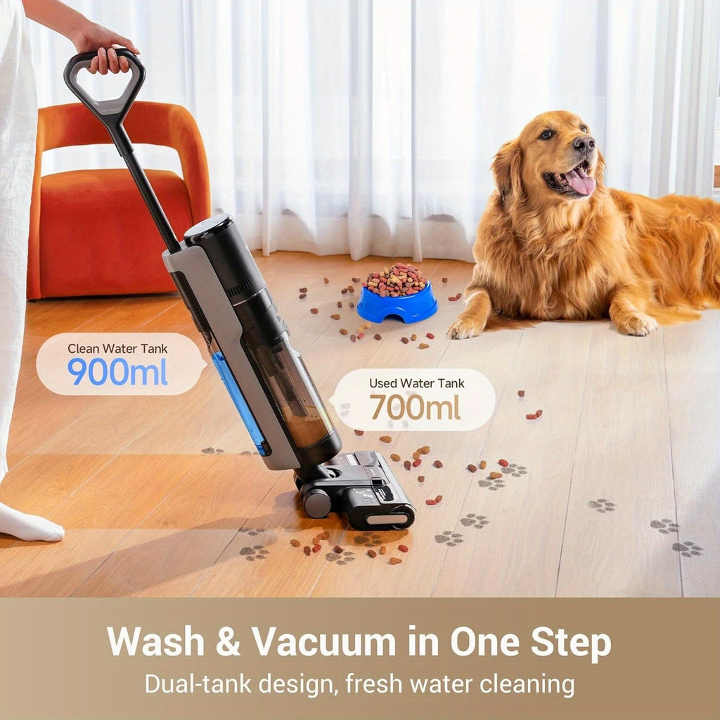 Refurbished DREAME G10 Pro Wet Dry Vacuum Cleaner, Vacuum Mop All In One with Auto Self-Cleaning, Floor Cleaner Machine for Hard Floor, 35 Mins Runtime, Edge Cleaning, Self-Propelled Vacuum Mop Combo