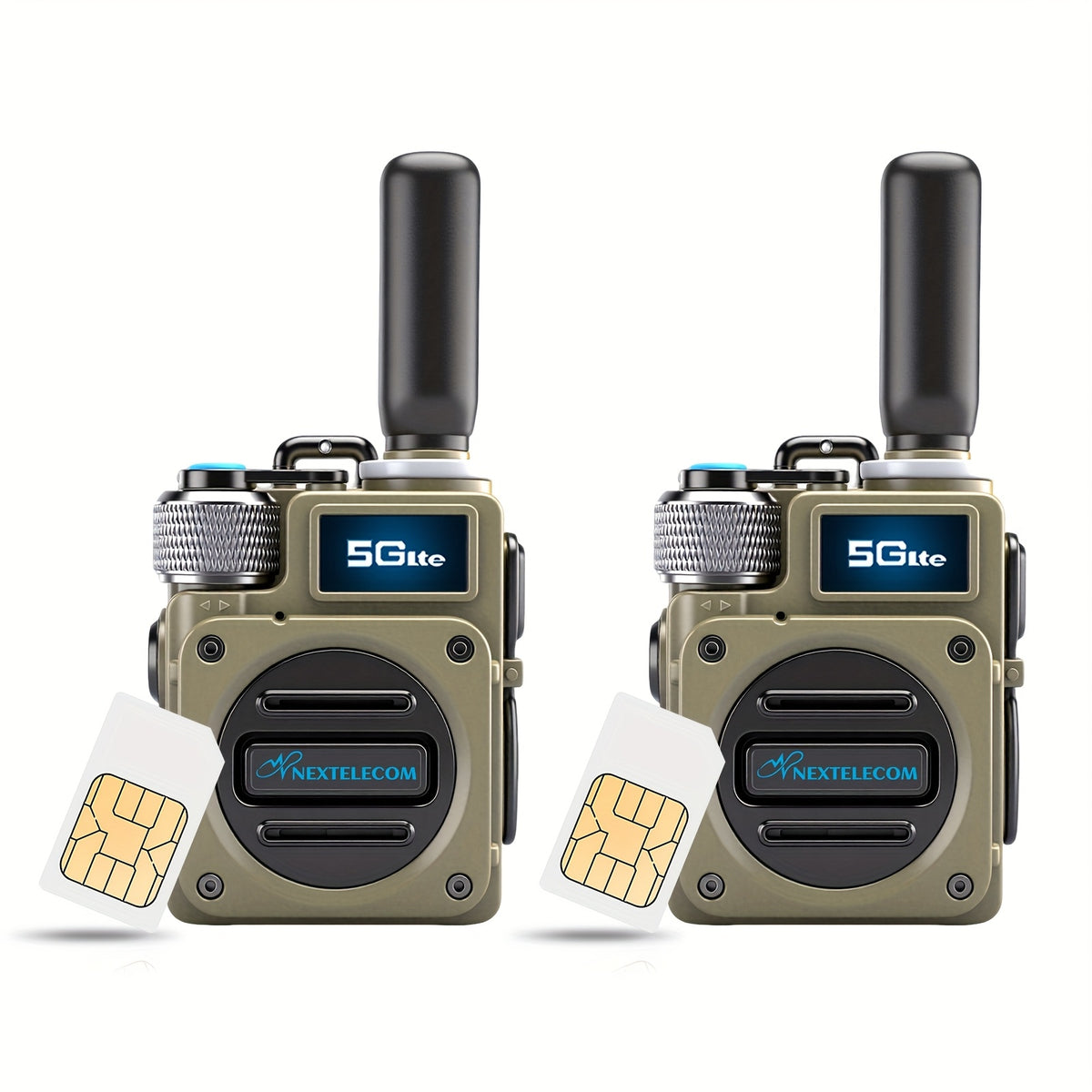 G6S 5000 Miles Long Range Walkie Talkies Two Way Radios Poc Intercom Long Distance Nationwide Shock Resistance Dust Proof Sim Activated No Monthly Charge For Truckers Adults Use Business Construction Workers Camping Hunting