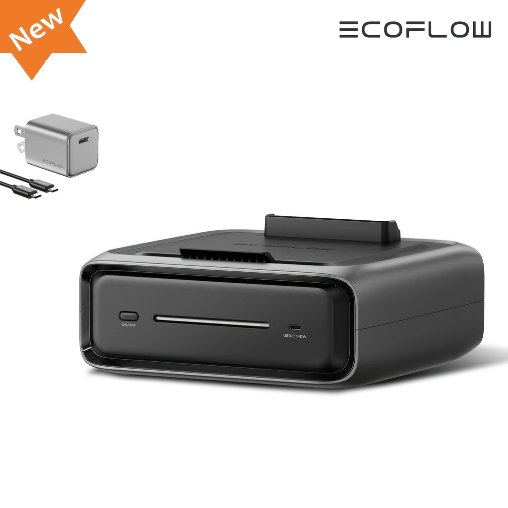 ECOFLOW Extra Battery EB300/EB600 (sku Optional) for River 3 Plus, 286Wh-554Wh -840Wh Expansion LiFePO4 Battery with 10-Year Lifespan, Built-in 140W USB-C Port for Charging/Discharging, Use Independently(Only Extra Battery)