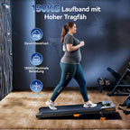 Compact Incline Walking Machine - Supports Up to 330 Pounds, 2.5HP Treadmill for Under Desk Use with LED Screen And Remote, Without Battery